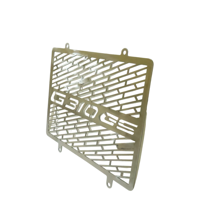 MotoCare Radiator Guard (Silver) for BMW G 310 GS | Heavy-Duty Engine Cooling Protection Grill | Adventure Bike Radiator Protector