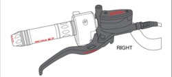 RCB E2 SERIES MASTER BRAKE PUMP RH 14MM 01BP001B ( BLACK )