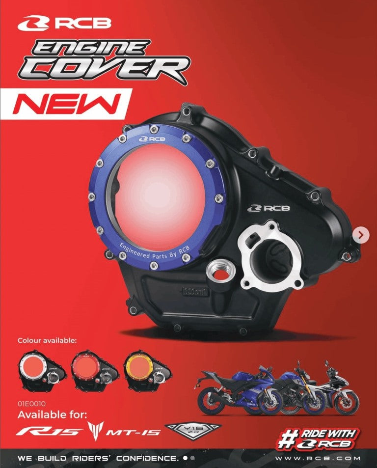 RCB Engine Cover R15V3 MT15 01E0010 ( BLUE )