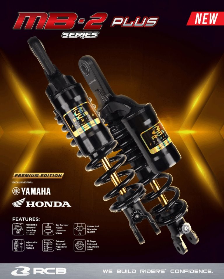 RCB MB-2 Plus Series Suspension Rear Shock Absorber For Aerox 01A0246T