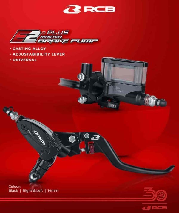 RCB Master Brake Pump E2+ Rh14mm-BK (01BP059B)