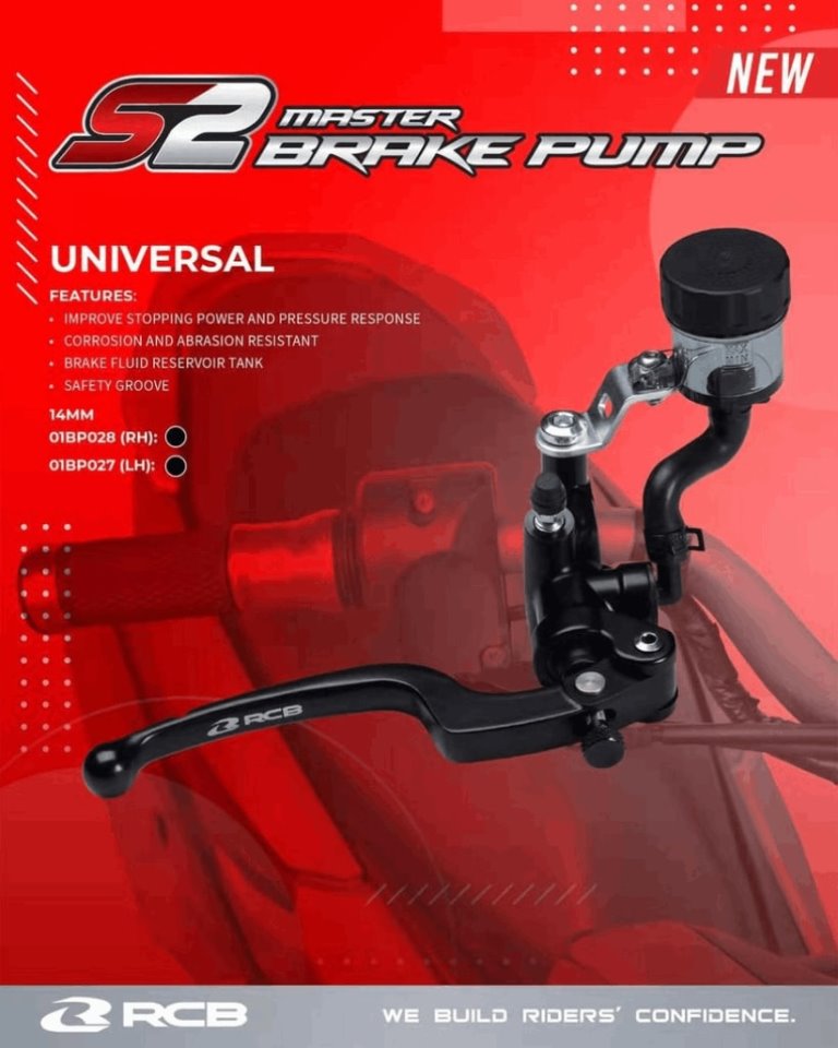 RCB Master Brake Pump S2 Series (R106) LH 14MM 01BP027B
