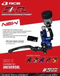 RCB S1-FL Master Brake Pump 14MM RH 01BP048 - Blue
