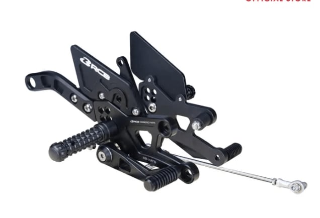 RCB S2 V2 Single Set Footrest – YAMAHA R15V3 MT15 01FR030 ( BLACK )