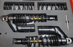 RCB VD Series Suspension Rear Shock Absorber For AEROX 01A0164Z ( BLACK GOLDEN )