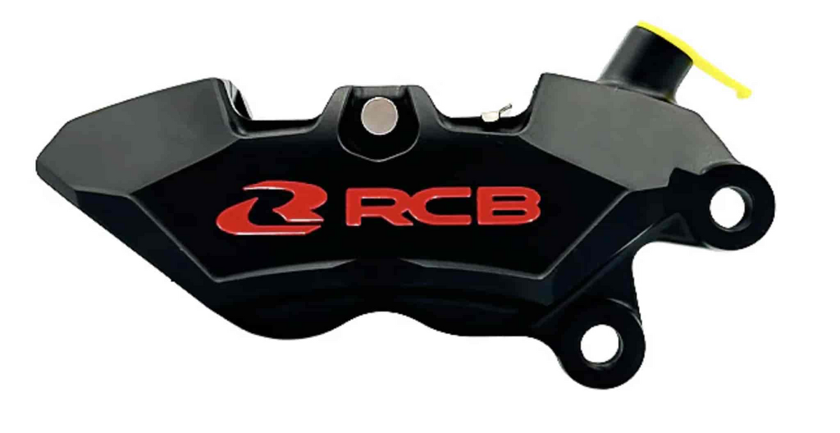 RCB Brake Caliper 4 Piston R1 CNC Series (RH) - 30 Years Edition Black (01BC104Z)