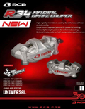 RCB R34 Radial Brake Caliper 108mm Silver 01BC112S (Left-LH)