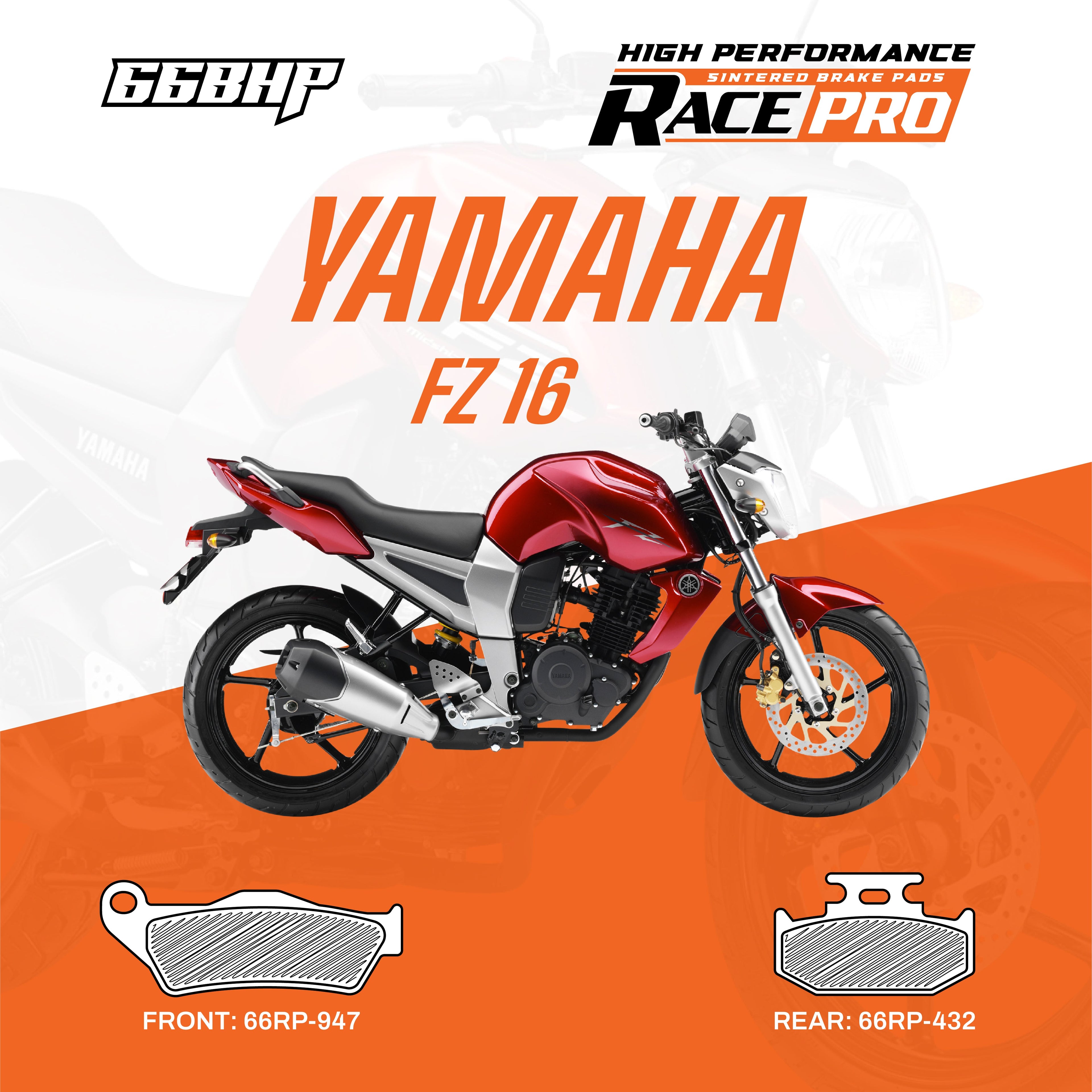 Yamaha Fazer /Fz 16/  Fz 25 Race Pro Sintered Brake Pad