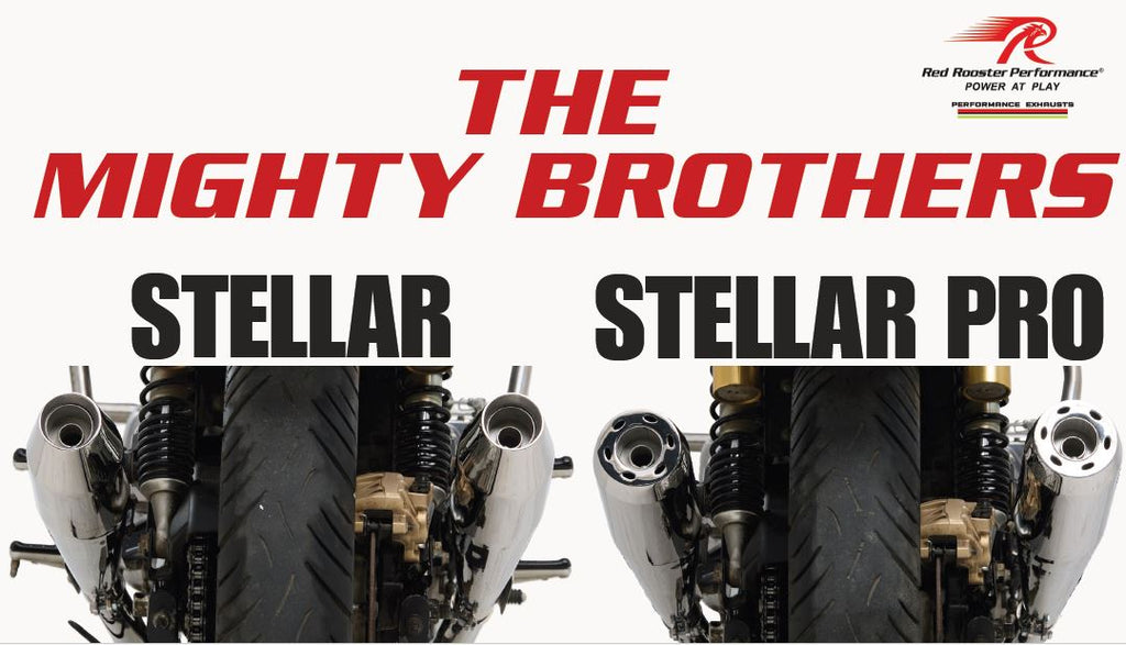 Red Rooster Performance Exhaust For Royal Enfield Interceptor 650/ GT 650 Stellar Pro - Polish
