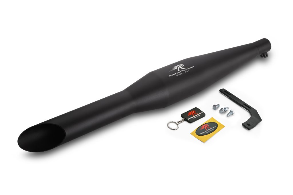 Red Rooster Rumbler–Black Matte Exhaust for Royal Enfield  Standard 500
