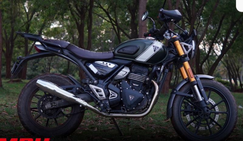 Red Rooster Performance-Blaze Premium Exhaust System for Triumph Scrambler 400X (Matte)