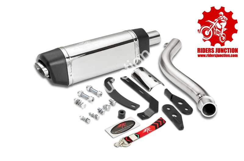 Red Rooster Performance Vertex Pro Exhaust for Royal Enfield Himalayan 450 – Polish