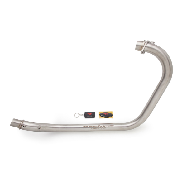 Red Rooster Vertex Header Pipes – Matte for Royal Enfield Scram 411