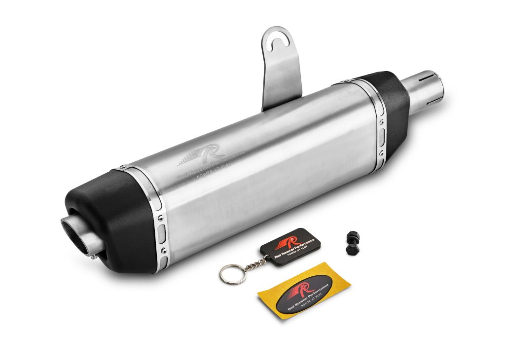 Red Rooster Vertex–Matte Exhaust for Royal Enfield Himalayan