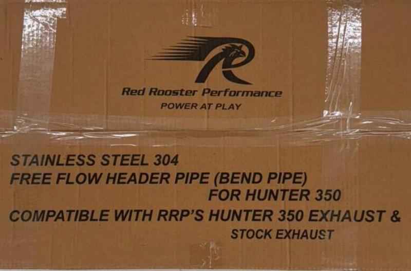 Red Rooster Performance Header Pipes Set- Matte - For Hunter 350