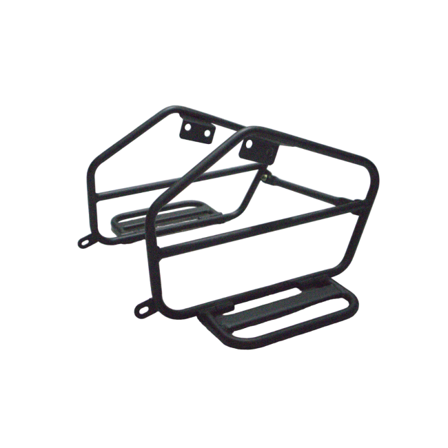 Motocare Saddle Stay with Footrest for Scram 440 | Heavy Duty Pillion Comfort & Luggage Support