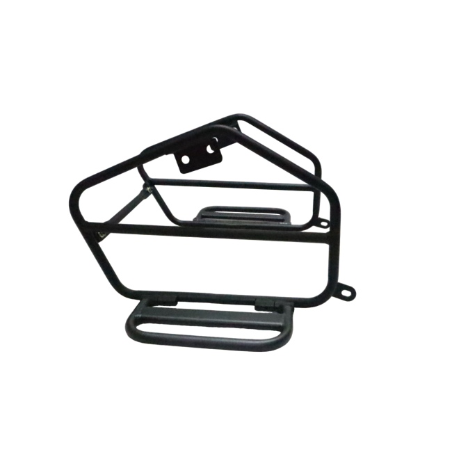 Motocare Saddle Stay with Footrest for Scram 440 | Heavy Duty Pillion Comfort & Luggage Support