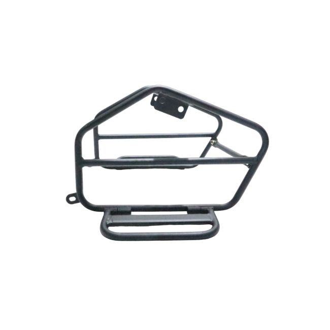 Motocare Saddle Stay with Footrest for Scram 440 | Heavy Duty Pillion Comfort & Luggage Support