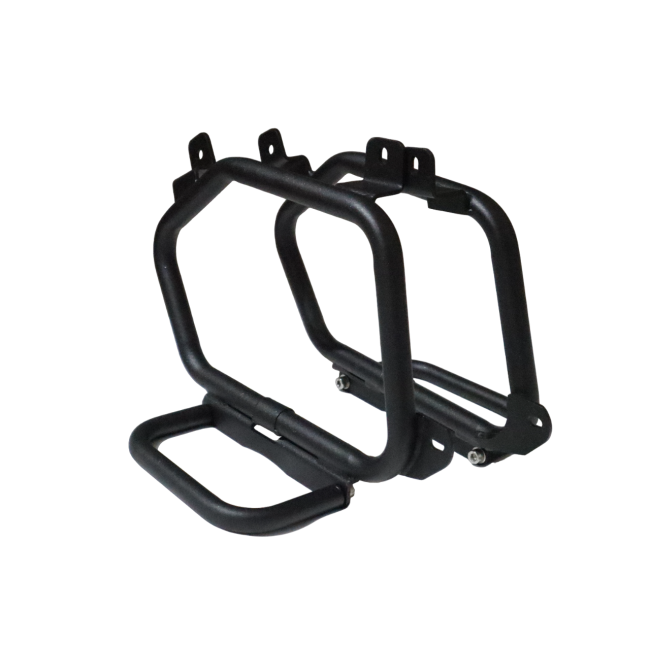 MotoCare Saddle Stay Without Plate with Footrest for Royal Enfield Himalayan 450 | Saddle Bag Support