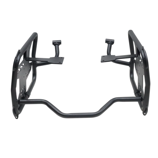 MotoCare Saddle Stay with Plate for TVS Apache RTX 300 – Heavy Duty Luggage Support Carrier Bracket