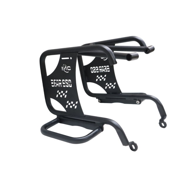 MotoCare Saddle Stay with Plate & Footrest for Bear 650 – Luggage Carrier Support Kit