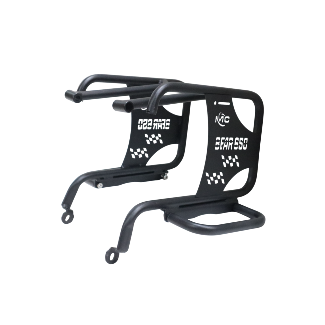 MotoCare Saddle Stay with Plate & Footrest for Bear 650 – Luggage Carrier Support Kit
