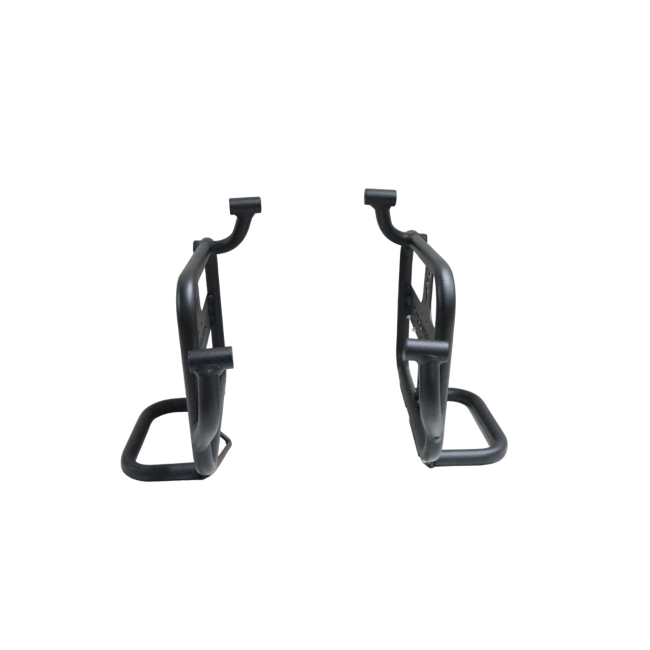 MotoCare Saddle Stay with Plate & Footrest for Royal Enfield Shotgun 650 – Heavy Duty Side Luggage Rack with Rider Support