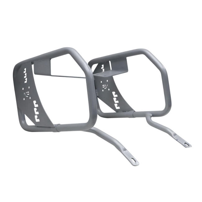 MotoCare Saddle Stay with Plate (Silver) for BMW G 310 GS | Heavy-Duty Luggage Carrier Frame | Touring Saddle Bag Support Rack