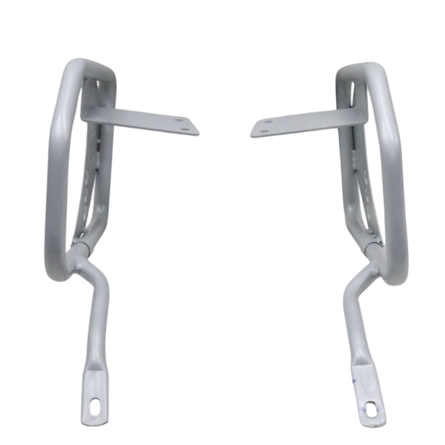 MotoCare Saddle Stay with Plate (Silver) for BMW G 310 GS | Heavy-Duty Luggage Carrier Frame | Touring Saddle Bag Support Rack