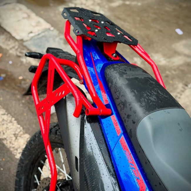 MotoCare Saddle Stay (Red) for Hero XPulse 210 | Heavy Duty Saddle Bag Support | Luggage Carrier Bracket