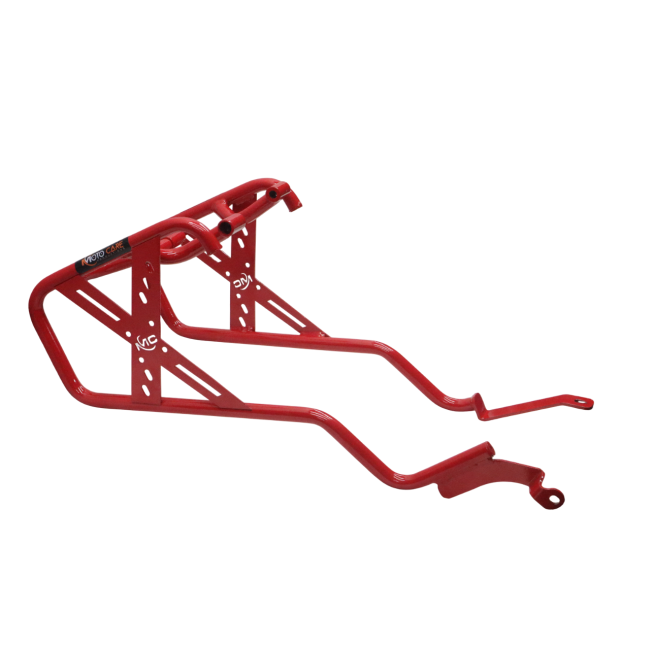 MotoCare Saddle Stay (Red) for Hero XPulse 210 | Heavy Duty Saddle Bag Support | Luggage Carrier Bracket