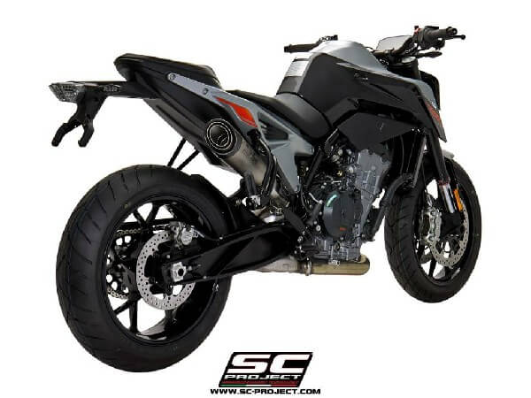 SC Project S1 KTM12-41T Slip On Titanium Exhaust | KTM Duke 790