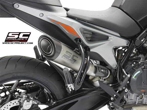 SC Project S1 KTM12-41T Slip On Titanium Exhaust | KTM Duke 790