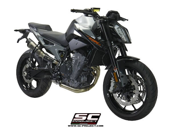 SC Project S1 KTM12-41T Slip On Titanium Exhaust | KTM Duke 790
