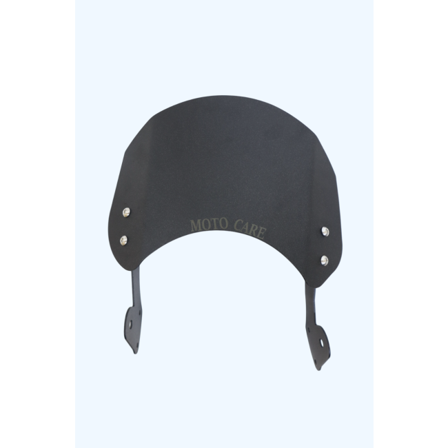 MotoCare Small Metal Visor for Royal Enfield Super Meteor 650 | Wind Deflector Shield