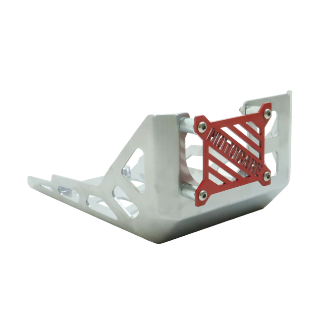 MotoCare Sump Guard (Silver) for BMW G 310 GS | Heavy-Duty Engine & Sump Protection Plate | Adventure Bike Underbody Guard