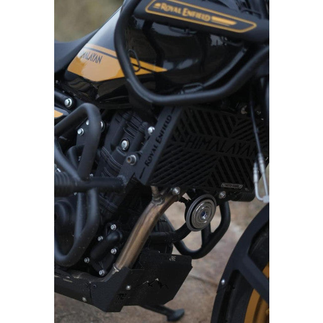 MotoCare Sump Guard for Royal Enfield Himalayan 450 | Engine Bash Plate Protection (Black/SS)