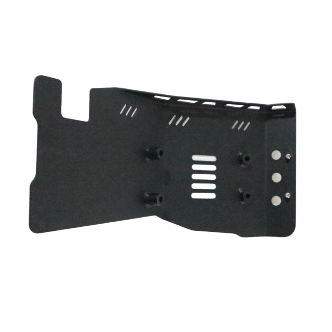 MotoCare Sump Guard for Scrambler 400X | Heavy Duty Engine & Sump Protection Bash Plate (Black / Silver)
