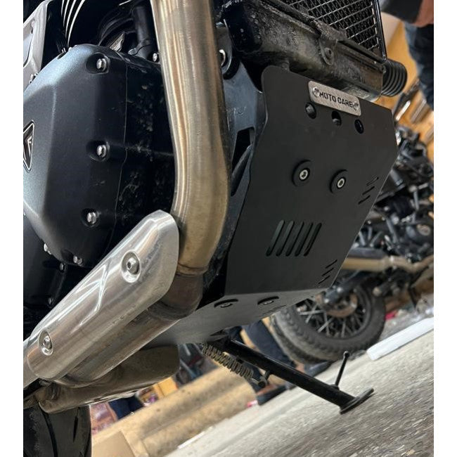 Triumph Speed 400 Sump Guard – Motocare Engine Bash Plate | Heavy Duty Skid Plate Protection