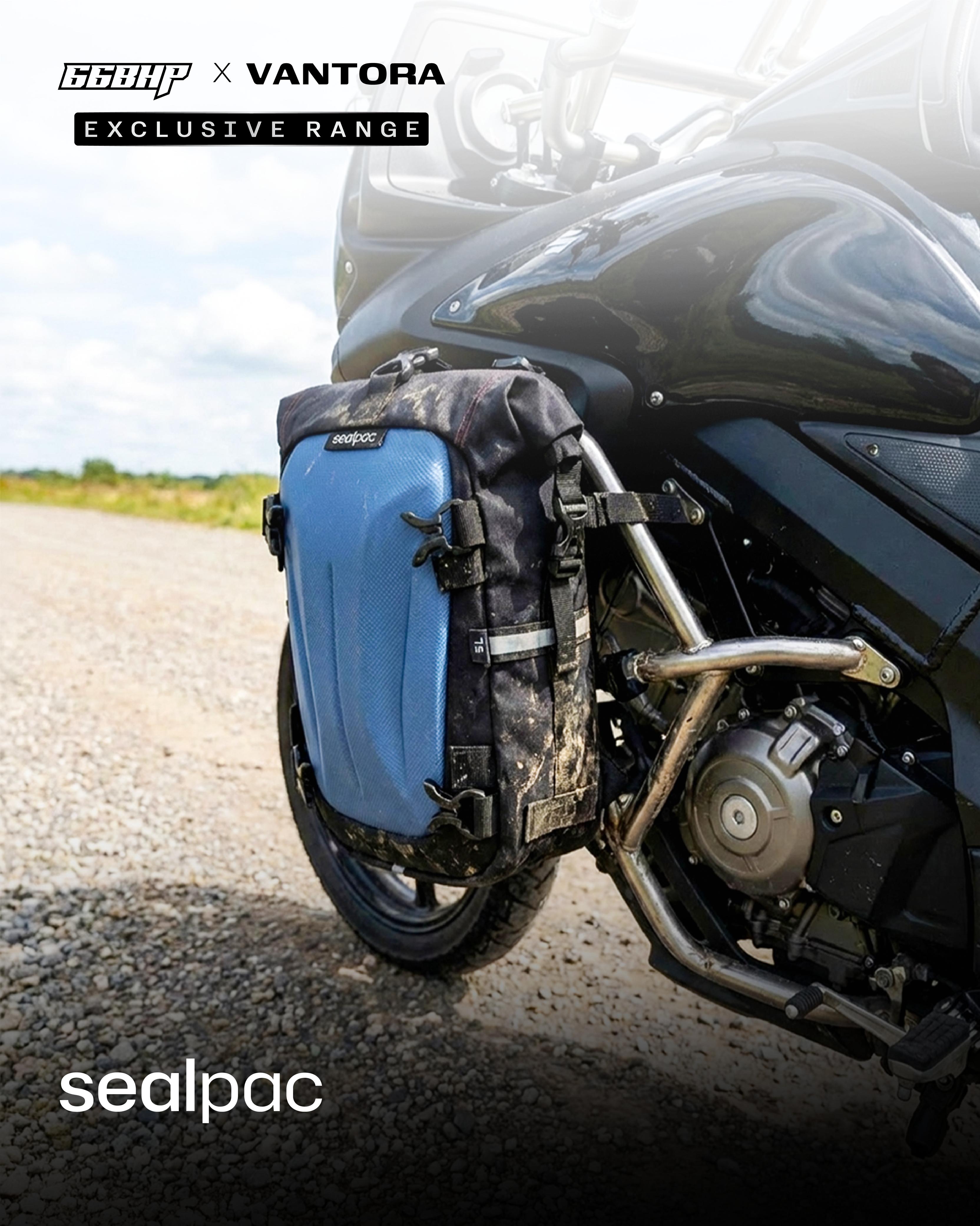 66BHP x Vantora Sealpac Waterproof Motorcycle Dry Bag | Tail Bag, Saddle Bag & Crash Guard Mount