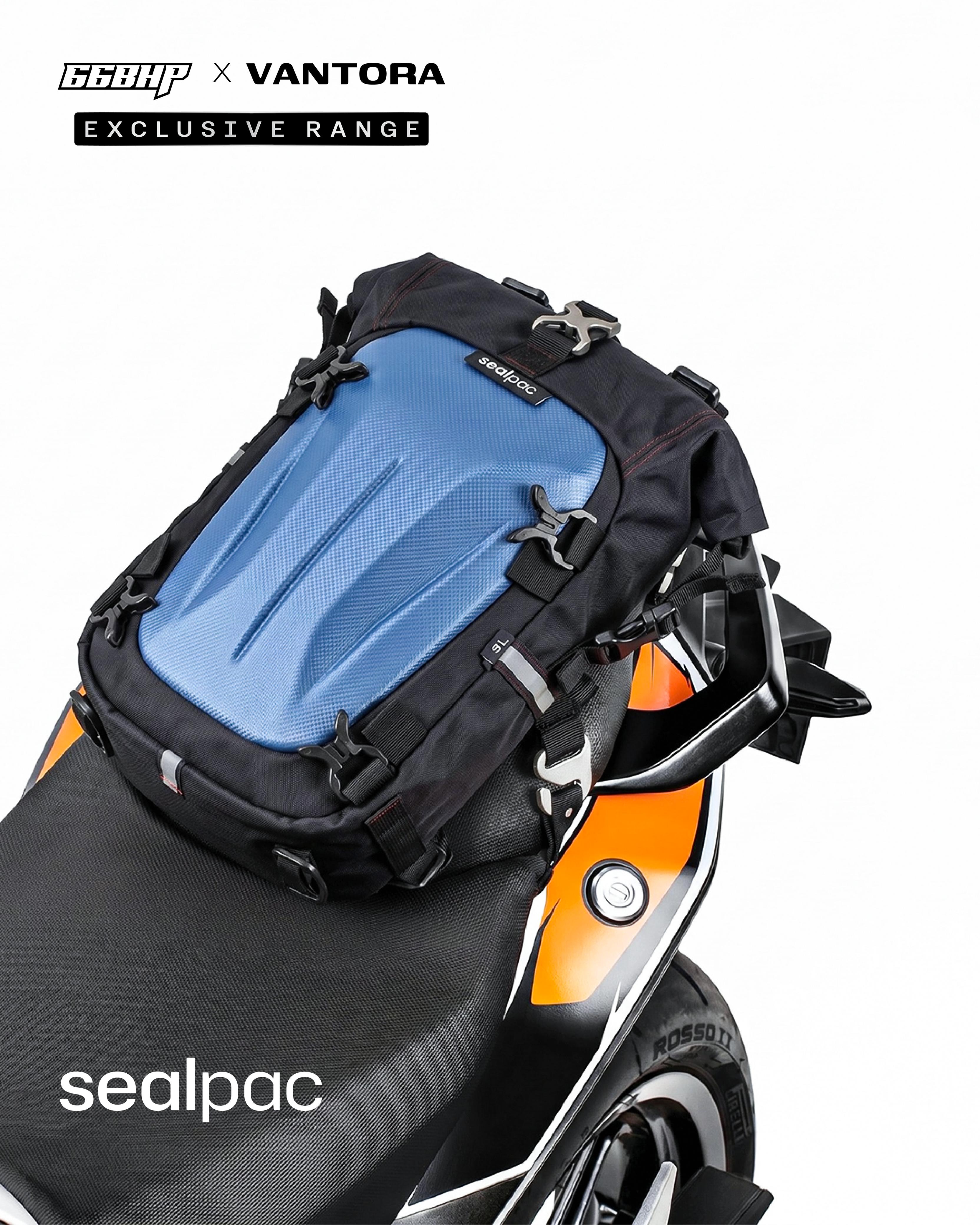 66BHP x Vantora Sealpac Waterproof Motorcycle Dry Bag | Tail Bag, Saddle Bag & Crash Guard Mount