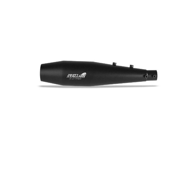 Silver Stallion Exhaust For Royal Enfield Interceptor / GT 650 Twin-Black Matte