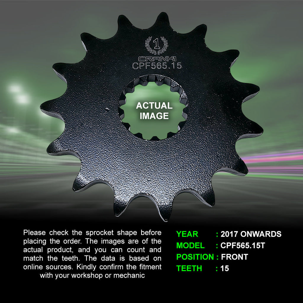Sprocket For Kawasaki Z650 (2017 Onwards) - Front - CPF565.15T