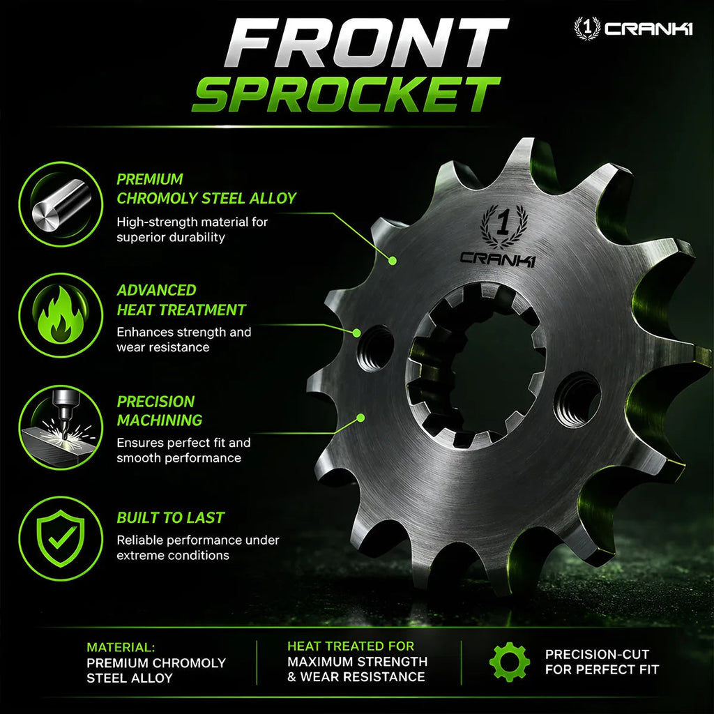 Sprocket For Kawasaki Ninja 650 (2011 Onwards) - Front - CPF565.15T - CRANK1