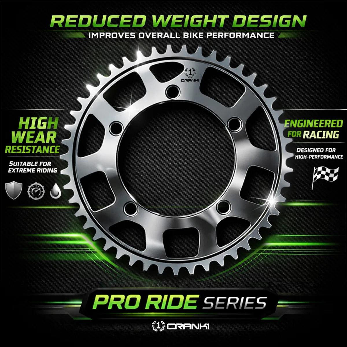 Sprocket For BMW S 1000 RR (2019-2022) - Rear - CPR10.45T - CRANK1