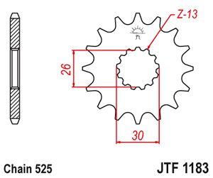 Sprockets Front (1183 - 18t) - JT ( 525 Pitch) - JTF1183.18