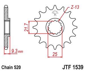 Sprockets Front (1539 - 14t ) - JT - JTF1539.14