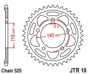Sprockets Rear (10 - 45t) - JT - JTR10.45
