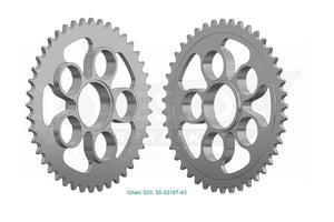 Sprockets Rear (32167-43t) - Esjot - 50-32167-43