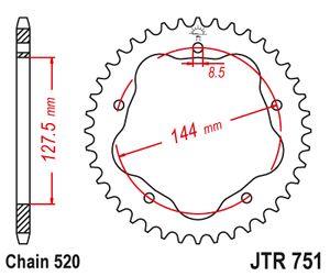 Sprockets Rear (751 - 43t) - JT - JTR751.43